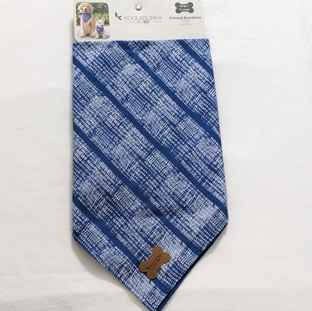 Koolaburra By UGG Printed Bandana For Dogs, Size Large/XLarge, New With Tag